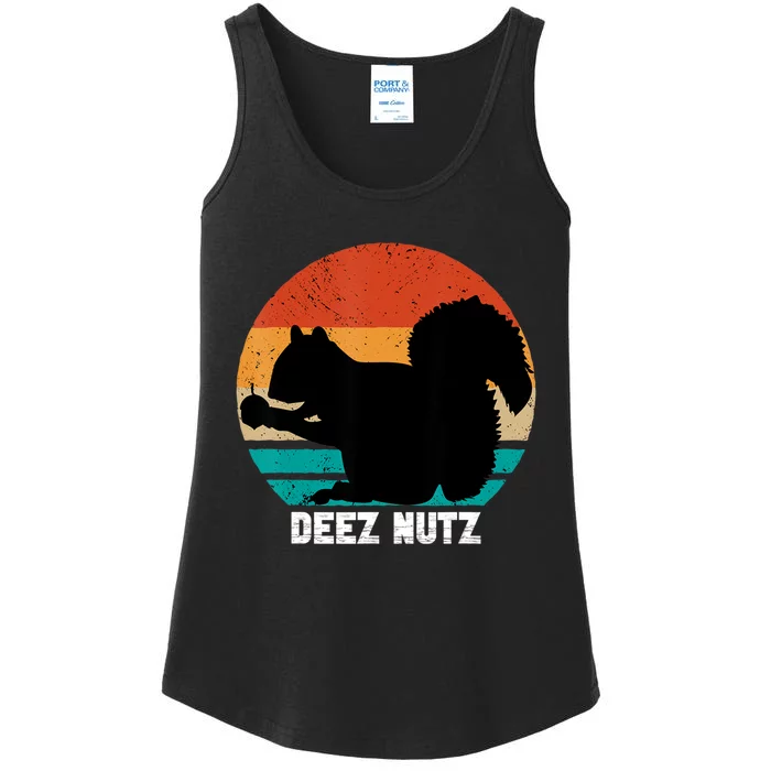 Deez Nutz Christmas Gopher Funny Saying Dees Nutz Ugly Xmas Ladies Essential Tank