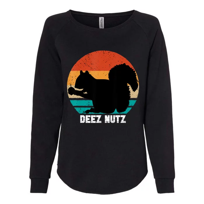 Deez Nutz Christmas Gopher Funny Saying Dees Nutz Ugly Xmas Womens California Wash Sweatshirt