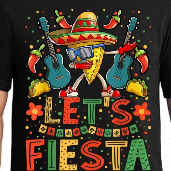 Dabbing Nacho Cinco De Mayo Women Men Lets Fiesta Pajama Set