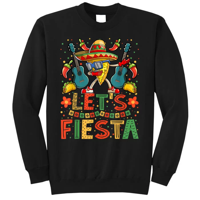 Dabbing Nacho Cinco De Mayo Women Men Lets Fiesta Tall Sweatshirt