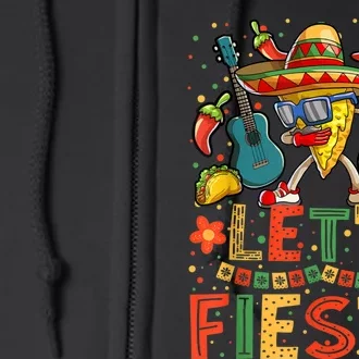 Dabbing Nacho Cinco De Mayo Women Men Lets Fiesta Full Zip Hoodie