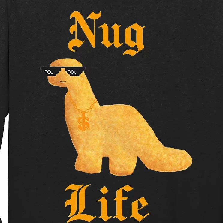 Dino Nugs Chicken Nugget Nuggy Fried Snack Long Sleeve Shirt