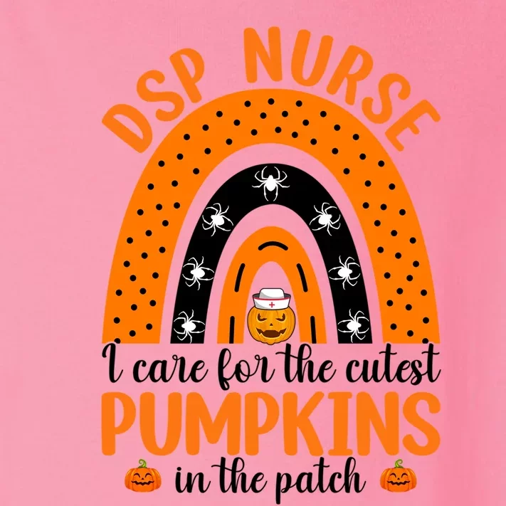 Dsp Nurse Cutest Pumpkins Rainbow Halloween Spider Gift Toddler Long Sleeve Shirt