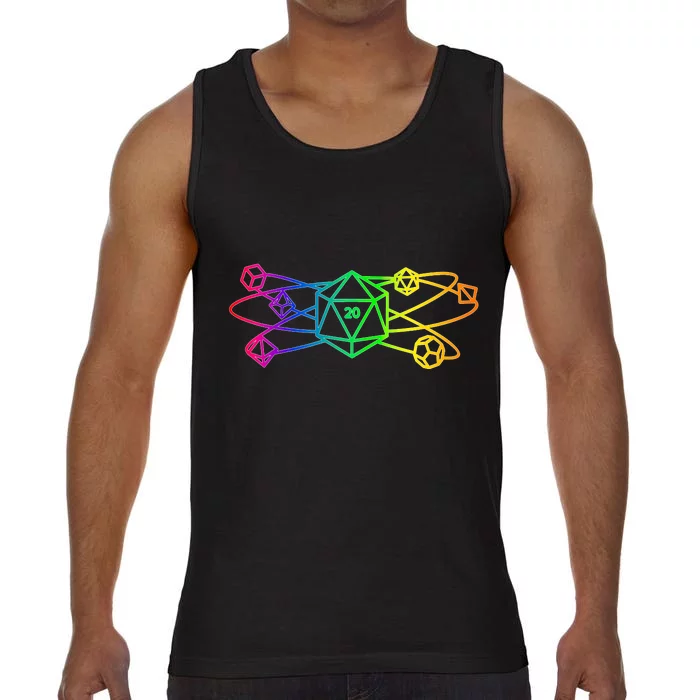 DnD D20 Atom Rainbow Gamer Comfort Colors® Tank Top