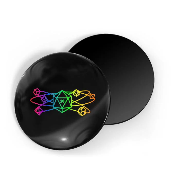 DnD D20 Atom Rainbow Gamer Magnet