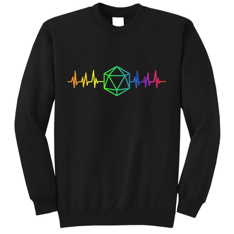 DnD D20 Life Pulse Rainbow Sweatshirt