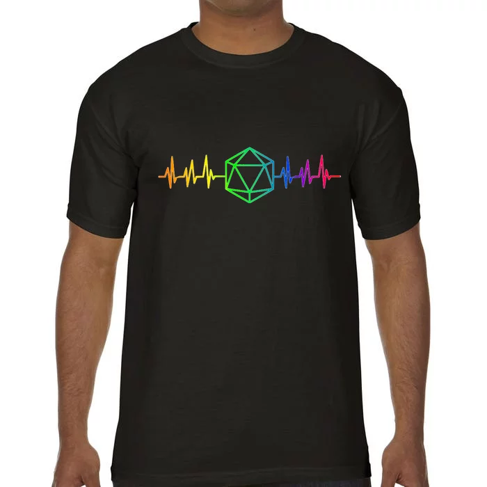 DnD D20 Life Pulse Rainbow Comfort Colors T-Shirt