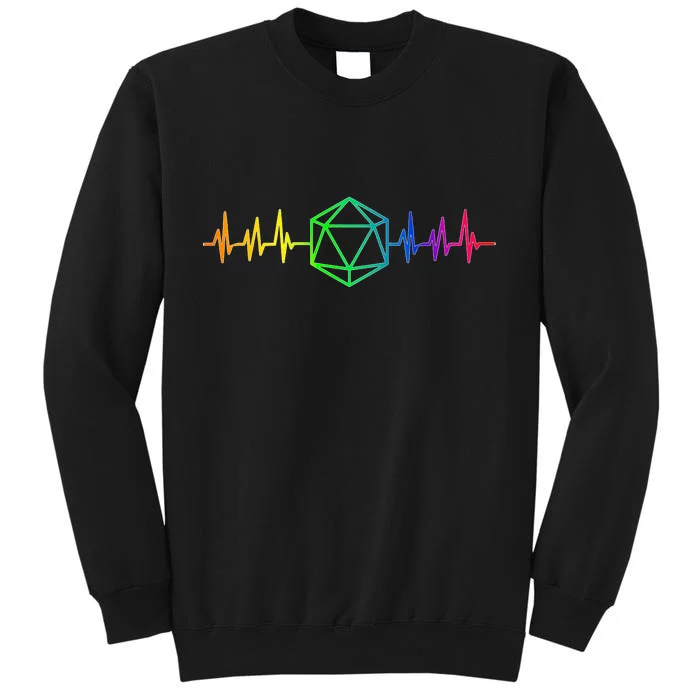 DnD D20 Life Pulse Rainbow Tall Sweatshirt