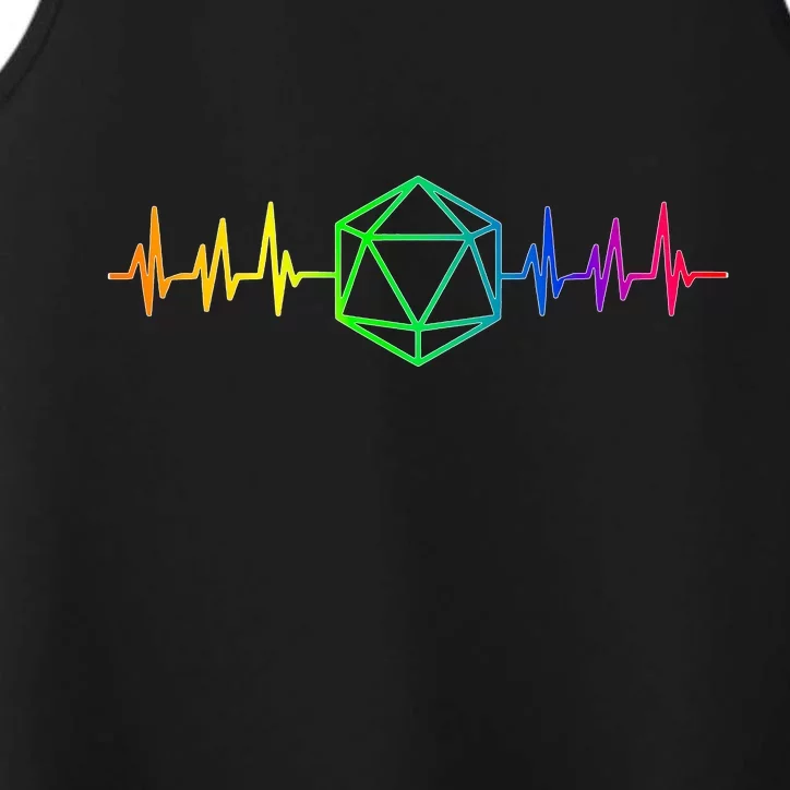 DnD D20 Life Pulse Rainbow Performance Tank