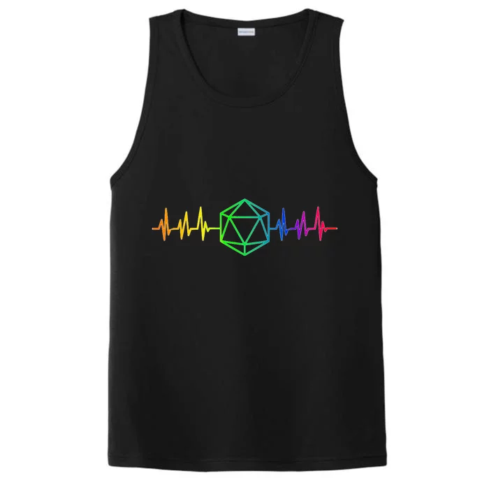 DnD D20 Life Pulse Rainbow Performance Tank