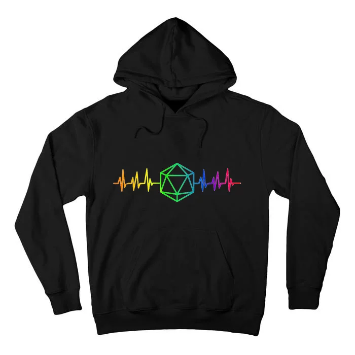 DnD D20 Life Pulse Rainbow Tall Hoodie