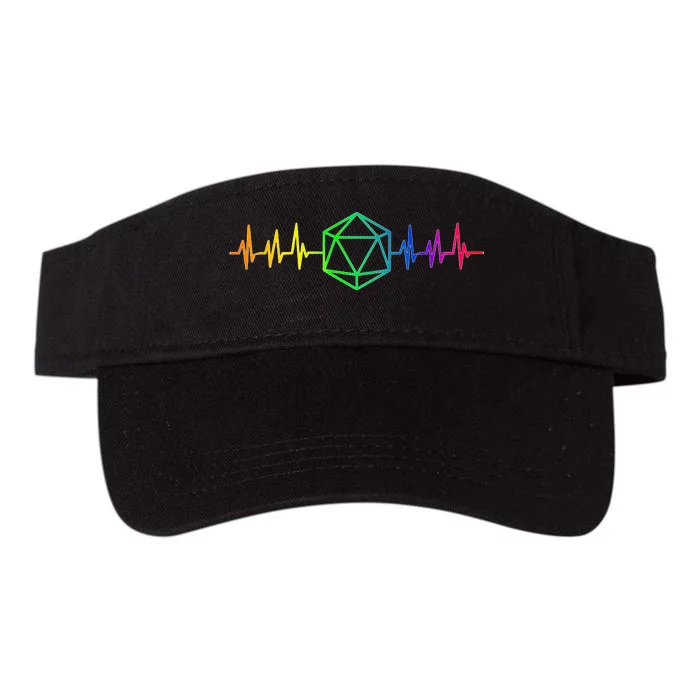 DnD D20 Life Pulse Rainbow Valucap Bio-Washed Visor