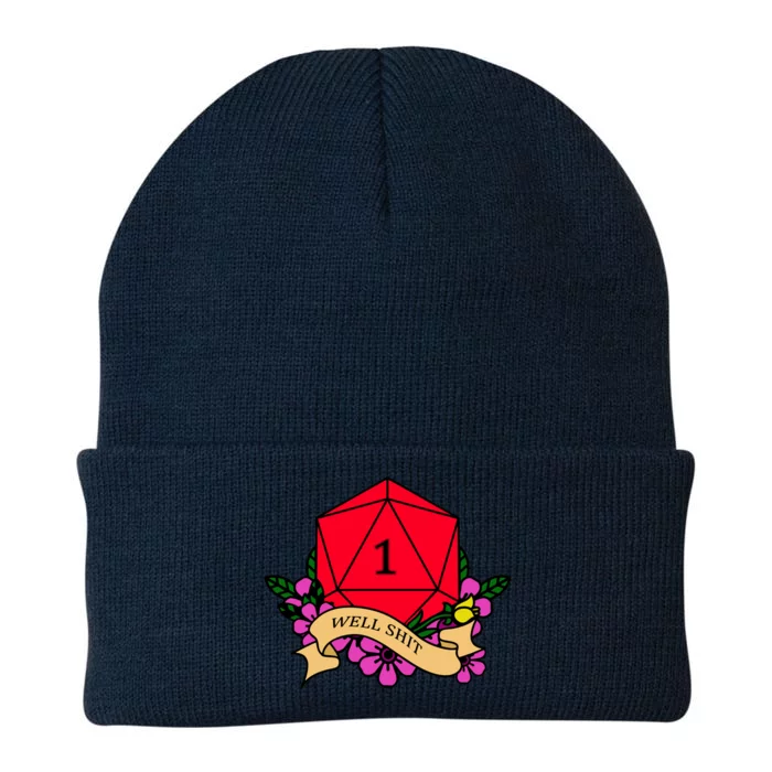 DND Well Shit Dice Game Knit Cap Winter Beanie