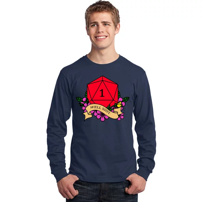 DND Well Shit Dice Game Tall Long Sleeve T-Shirt