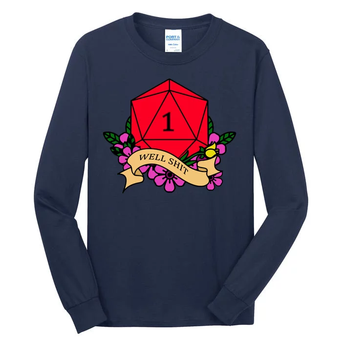 DND Well Shit Dice Game Tall Long Sleeve T-Shirt