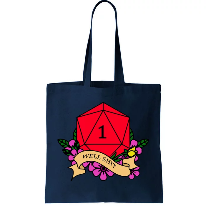 DND Well Shit Dice Game Tote Bag