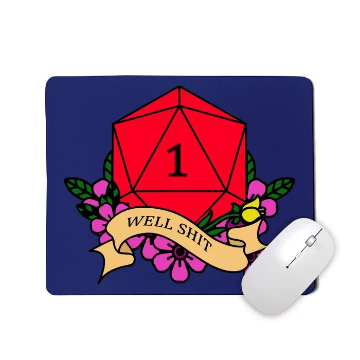 DND Well Shit Dice Game Mousepad