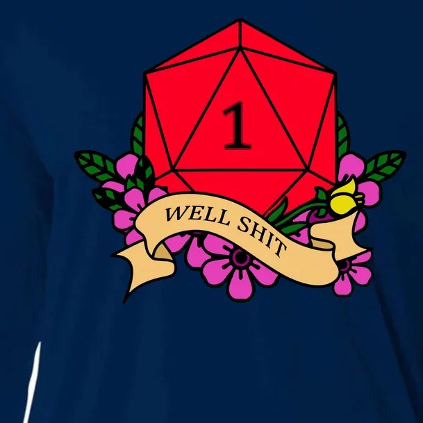 DND Well Shit Dice Game Cooling Performance Long Sleeve Crew