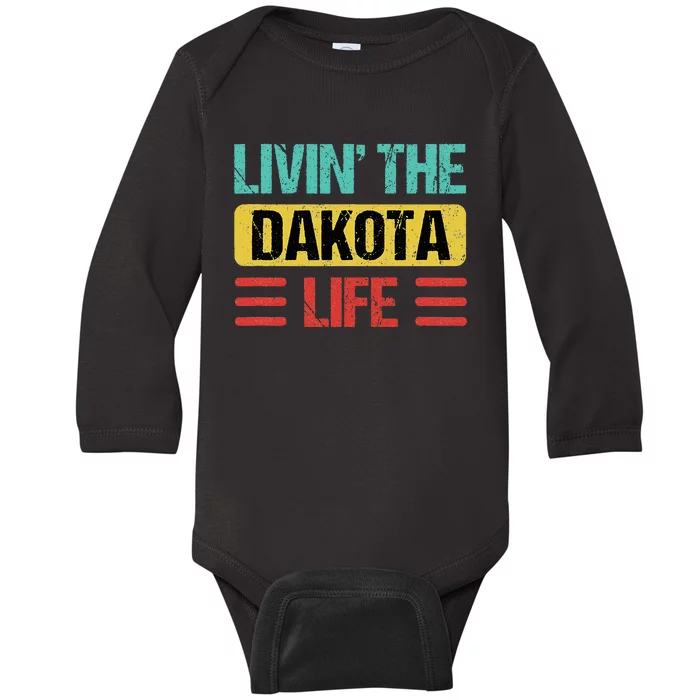 Dakota Name Baby Long Sleeve Bodysuit