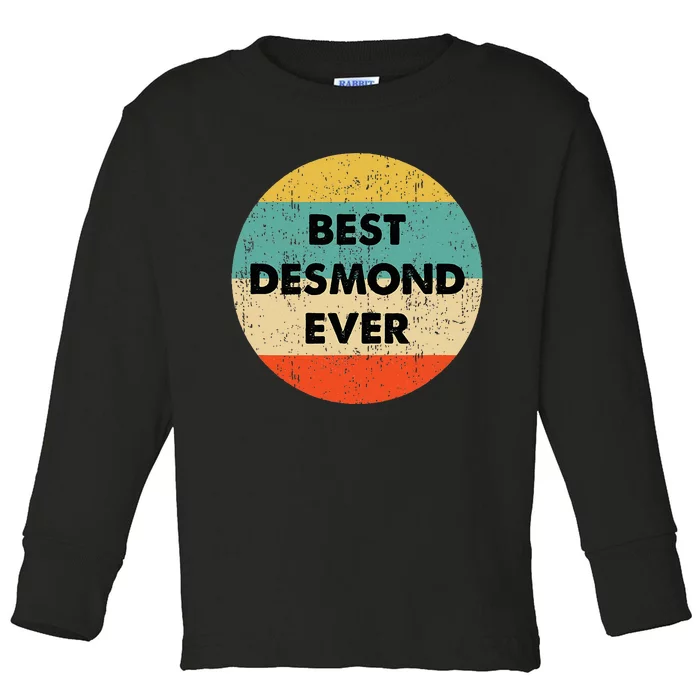 Desmond Name Toddler Long Sleeve Shirt