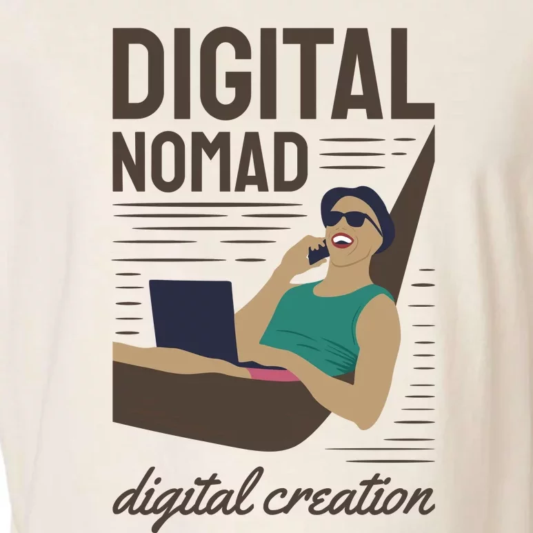 Digital Nomad Digital Creation Garment-Dyed Women's Muscle Tee