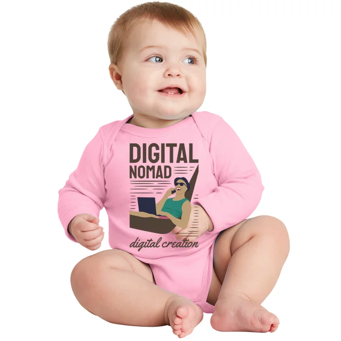 Digital Nomad Digital Creation Baby Long Sleeve Bodysuit