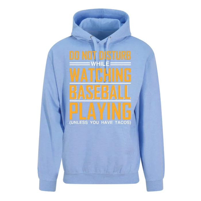 Do Not Disturb While Watching Baseball Playing Unisex Surf Hoodie