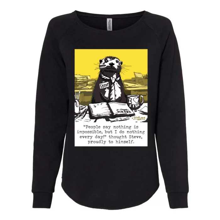 Doing Nothing Womens California Wash Sweatshirt