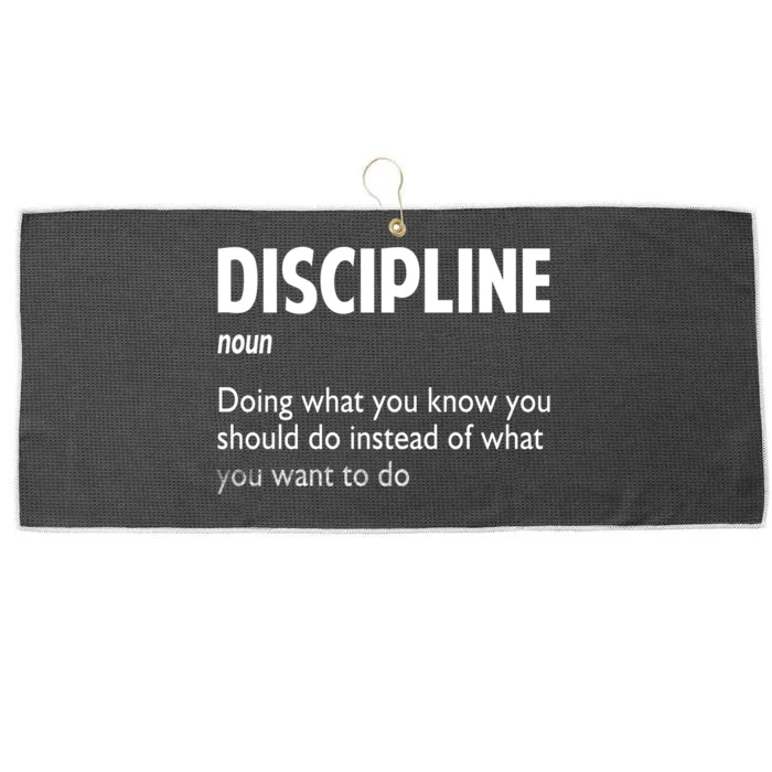 Discipline Noun Definition Motivational Quotes Large Microfiber Waffle Golf Towel