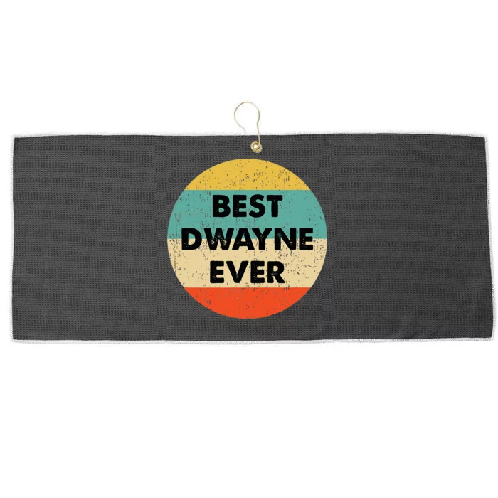 Dwayne Name Large Microfiber Waffle Golf Towel