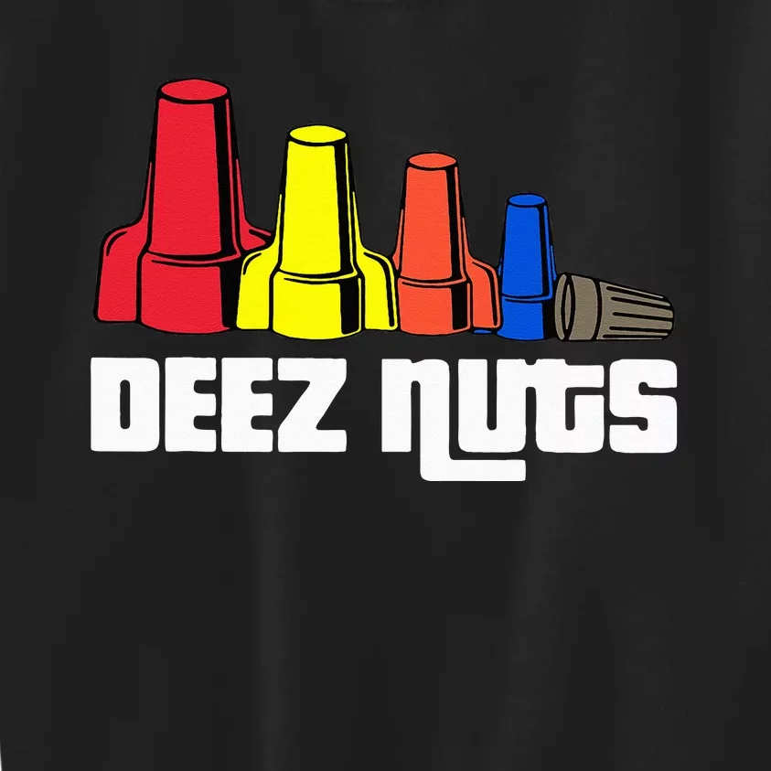 Deez Nuts Electrician Kids Sweatshirt