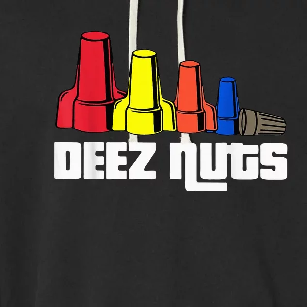 Deez Nuts Electrician Garment-Dyed Fleece Hoodie