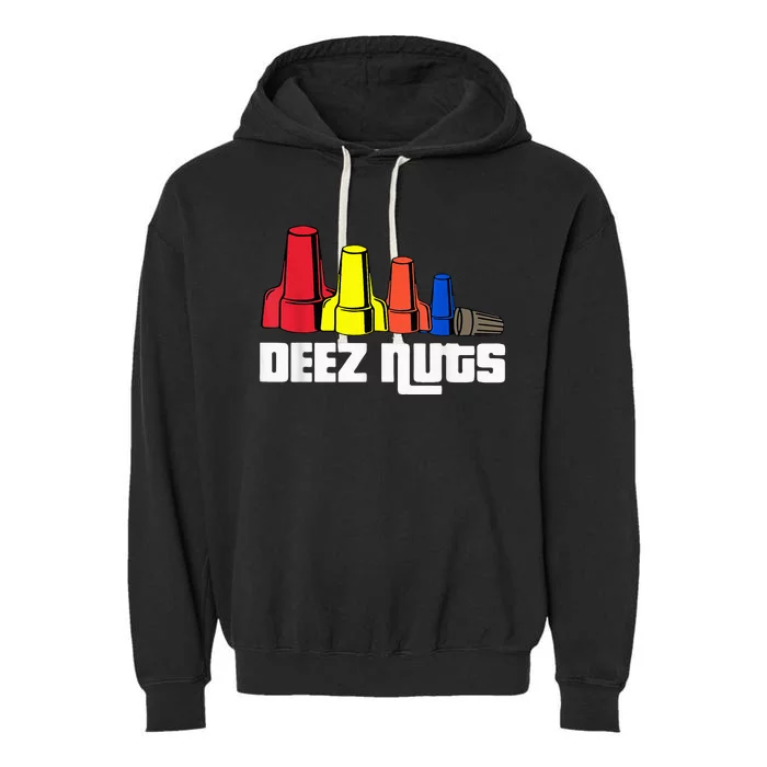 Deez Nuts Electrician Garment-Dyed Fleece Hoodie