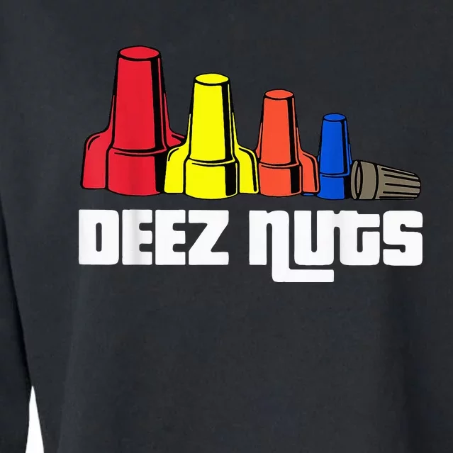 Deez Nuts Electrician Cropped Pullover Crew