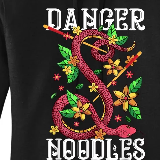 Danger Noodle Funny Snake Snakes Lover Women's Pullover Hoodie