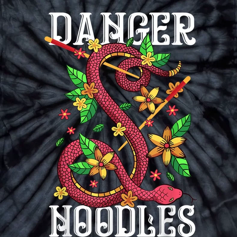 Danger Noodle Funny Snake Snakes Lover Tie-Dye T-Shirt