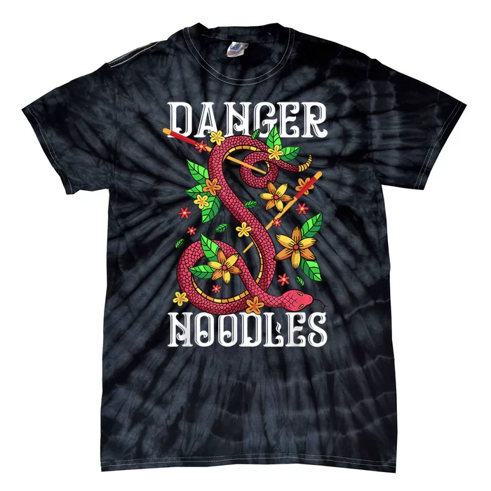 Danger Noodle Funny Snake Snakes Lover Tie-Dye T-Shirt