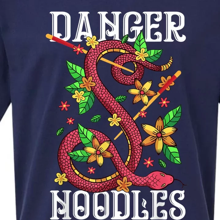 Danger Noodle Funny Snake Snakes Lover Sueded Cloud Jersey T-Shirt