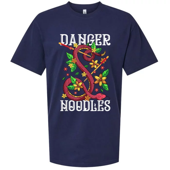 Danger Noodle Funny Snake Snakes Lover Sueded Cloud Jersey T-Shirt