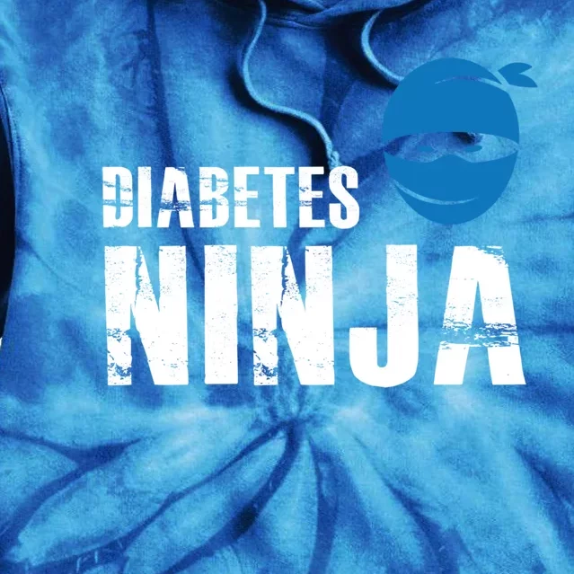 Diabetes Ninja Funny Gift Support Awareness Fighter Gift Tie Dye Hoodie