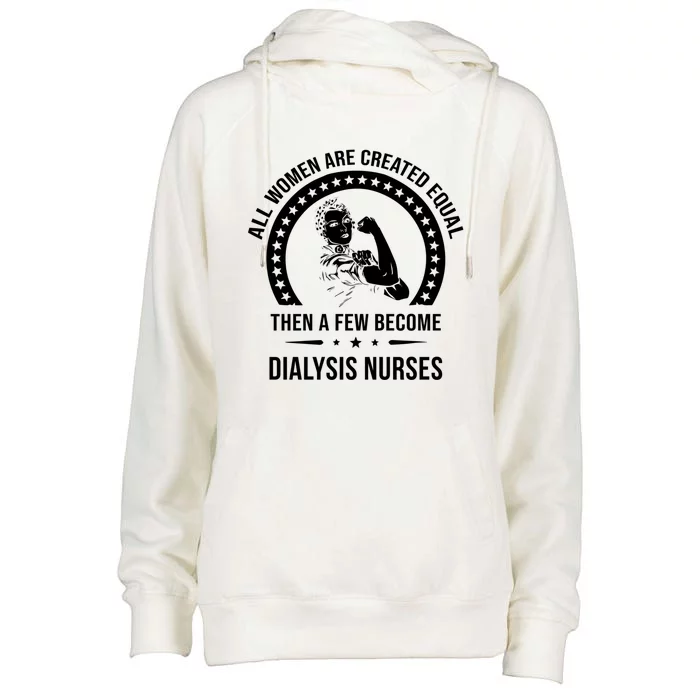 Dialysis Nurse Funny Gift Dialysis Nurse Gift Womens Funnel Neck Pullover Hood