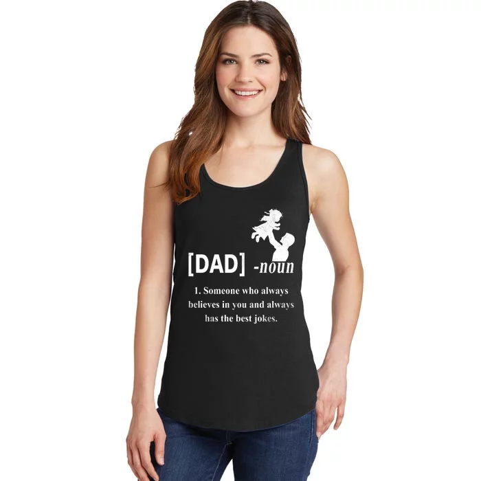 Dad Noun Funny Definition Gift For Dad Fathers Day Ladies Essential Tank