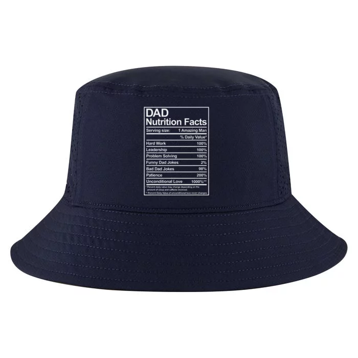 Dad Nutrition Facts Funny Sweet Thoughtful Cool Fathers Day Cool Comfort Performance Bucket Hat