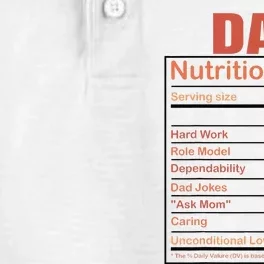 Dad Nutrition Facts Funny Humorous Dad Quote For Fathers Day Dry Zone Grid Performance Polo