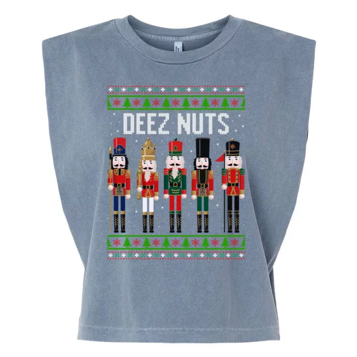 Deez Nut Funny Christmas Gift Garment-Dyed Women's Muscle Tee