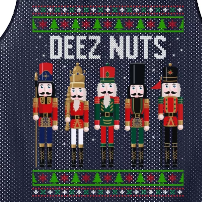 Deez Nut Funny Christmas Gift Mesh Reversible Basketball Jersey Tank