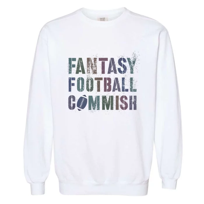 Drafting Night Fantasy Football Commish Dibs On Commissioner Garment-Dyed Sweatshirt