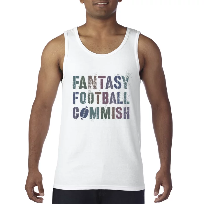 Drafting Night Fantasy Football Commish Dibs On Commissioner Tank Top