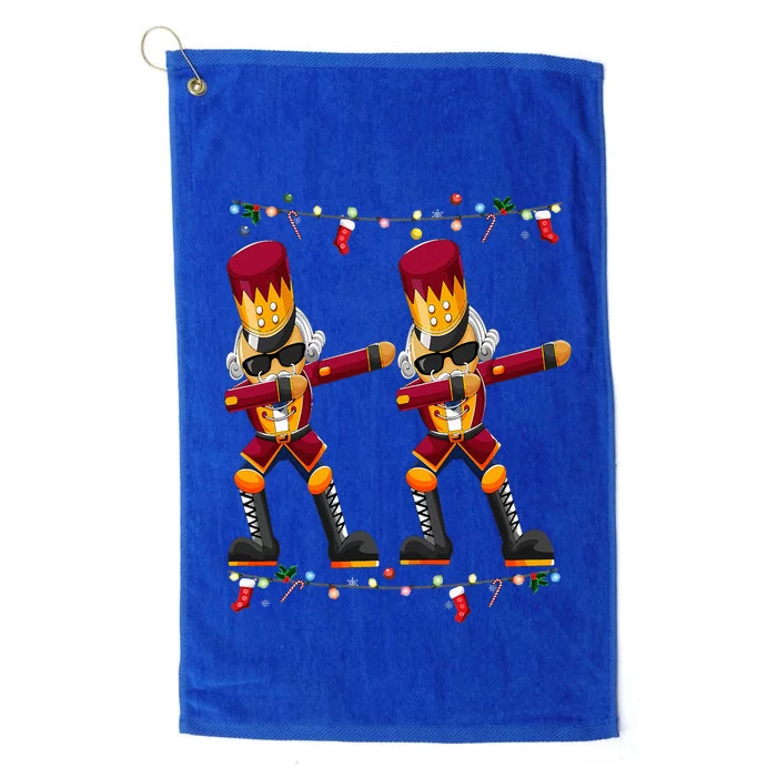 Dabbing Nutcracker Figure Christmas Nutcracker Ballet Platinum Collection Golf Towel