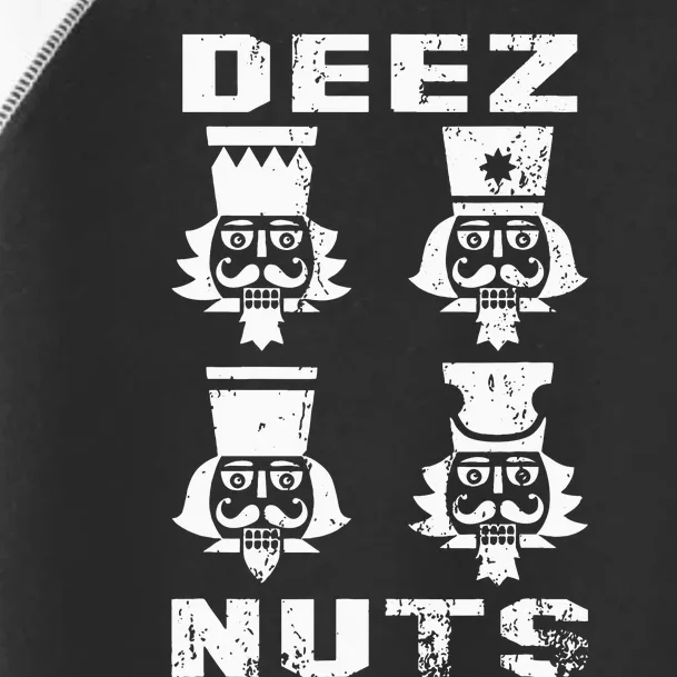 Deez Nuts Funny Christmas Nutcracker Toddler Fine Jersey T-Shirt